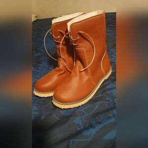 Brown Leather Women's Boots